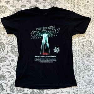 Black The Weeknd Tour Graphic T-Shirt